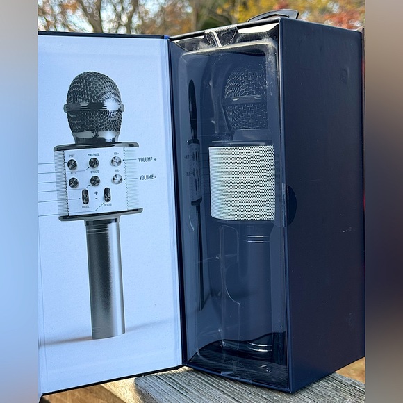 🎤 NIB NEW iJoy Open Mic Speaker Karaoke Microphone Black - Picture 4 of 9